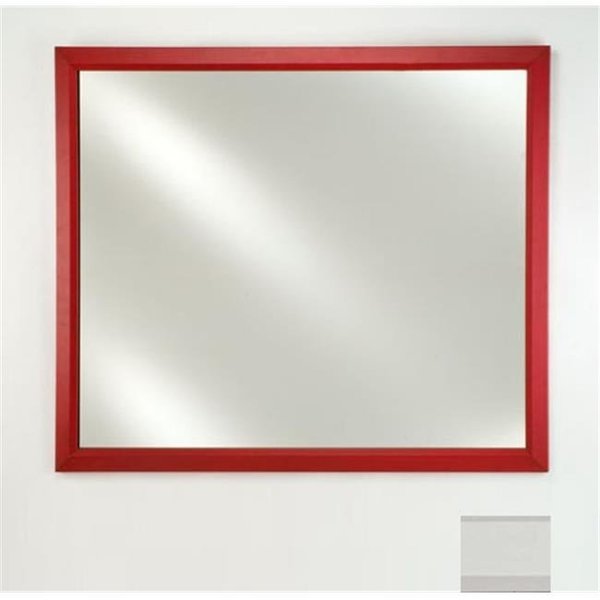 Afina Corporation Afina Corporation FM1622COLWT 16 in.x 22 in.Signature Plain Mirror - Colorgrain White FM1622COLWT